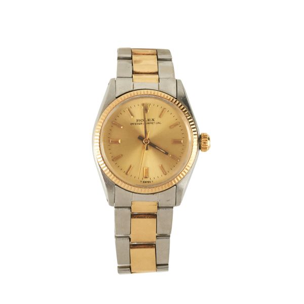 Rolex - ROLEX PERPETUAL BOY-SIZE REF. 6748 YELLOW GOLD AND STAINLESS STEEL WRISTWATCH N. 37969XX, 1974