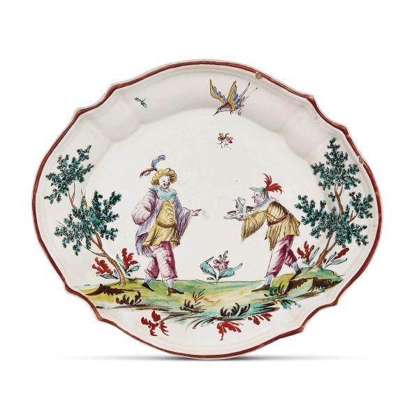 A PAIR OF SMALL TRAYS, MANUFACTURY FELICE CLERICI, MILANO, 1770