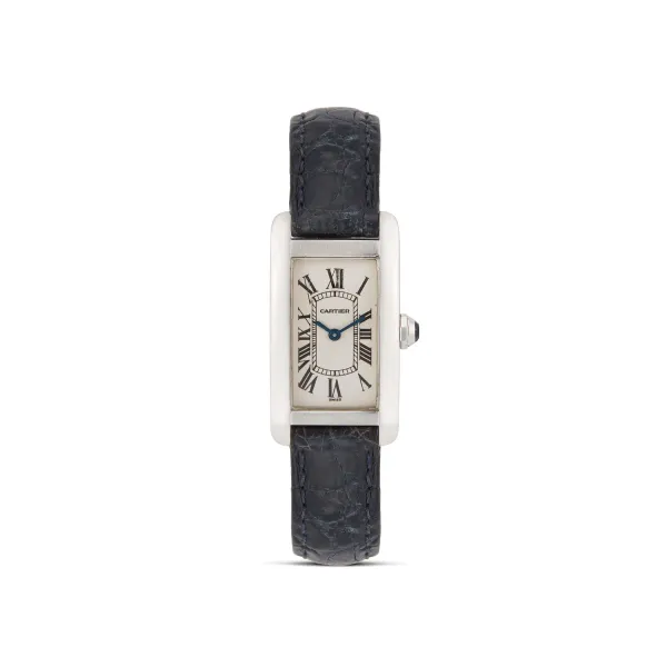 Cartier - CARTIER TANK AMERICAINE REF. 1713 ORO BIANCO MISURA PICCOLA