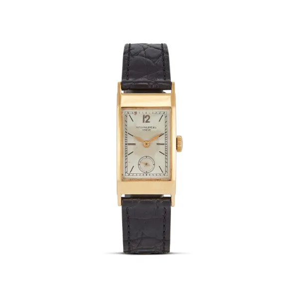 Patek Philippe - 



PATEK PHILIPPE &amp; CO. &quot;TEGOLINO&quot; YELLOW GOLD WRISTWATCH, '40S