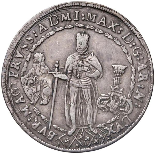 AUSTRIA. SACRO ROMANO IMPERO. MASSIMILIANO III (1590-1618) MEZZO TALLERO 1616 HALL