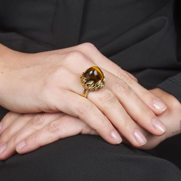 ANELLO CON OCCHIO DI TIGRE