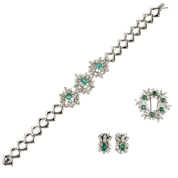 



PARURE FLOREALE CON SMERALDI E DIAMANTI