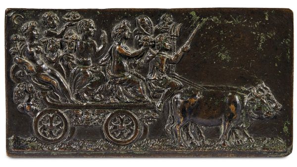 Dutch, late 16th century, the Thriumph of the Seasons, bronze