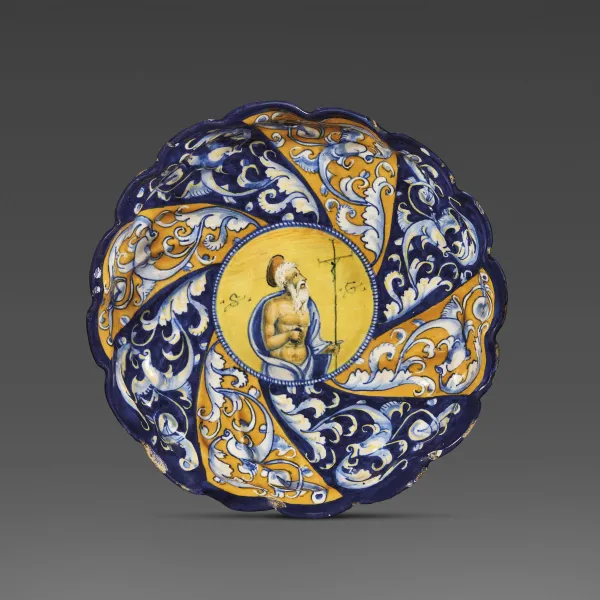 



A MOULDED BOWL (CRESPINA), FAENZA, CIRCA 1540