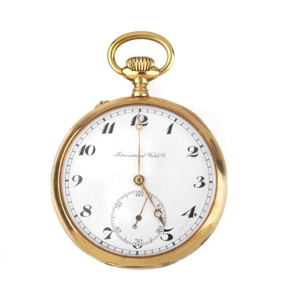 International Watch Company - INTERNATIONAL WATCH CO. YELLOW GOLD POCKET WATCH N. 6408XX