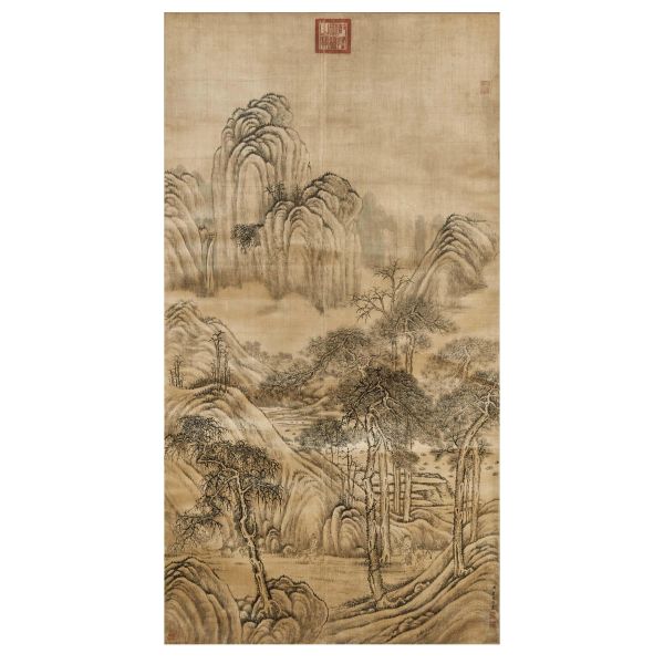 IMPERIAL PAINTING ON SILK, CHINA, QING DYNASTY, 18TH CENTURY