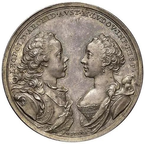 AUSTRIA MARIA THERESA D&rsquo;AUSTRIA (1740 &ndash; 1780), MEDAGLIA PER IL MATRIMONIO