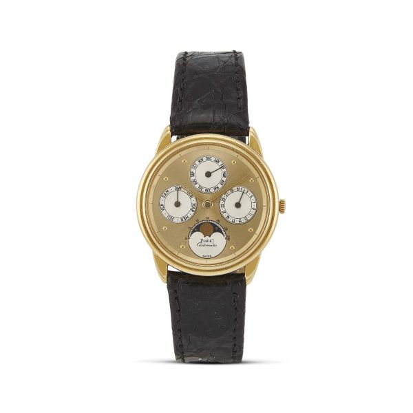 Piaget - PIAGET GOVERNEUR REF. 15958 FULL CALENDAR AND MOON PHASES YELLOW GOLD WRISWATCH