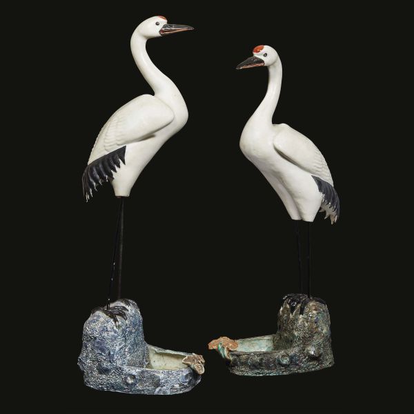 A PAIR OF CRANES, CHINA, QING DYNASTY, 19TH CENTURY