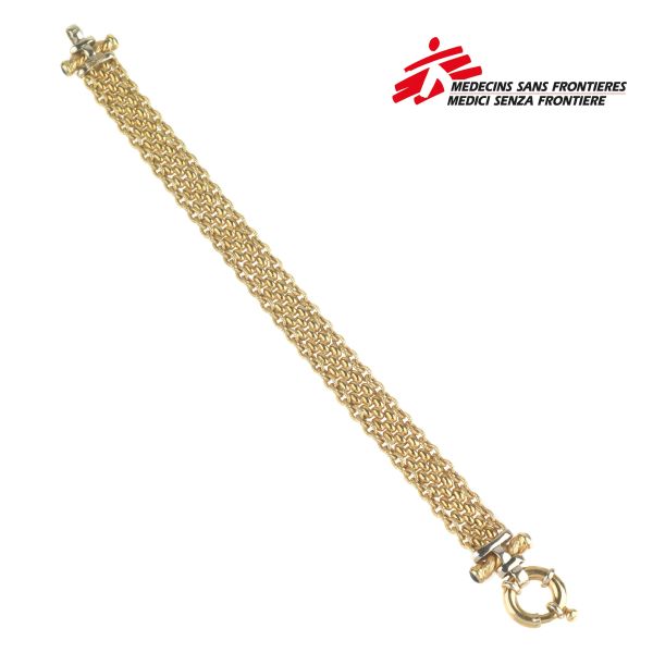 MESH BRACELET IN 18KT YELLOW GOLD