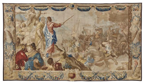 AN ANTWERP TAPESTRY, CIRCA 1670, WORKSHOPS OF PHILIPPE WAUTERS, AFTER A DESIGN BY ABRAHAM VAN DIEPENBEECK