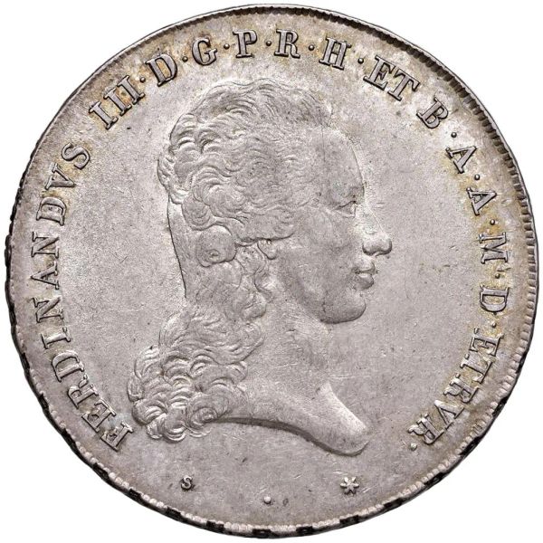 FIRENZE. FERDINANDO III DI LORENA (1790-1801) FRANCESCONE 1824