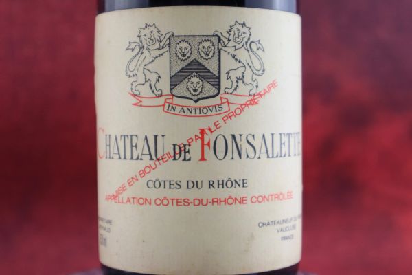 



C&ocirc;te du Rhone R&eacute;serve Ch&acirc;teau de Fonsalette 1985