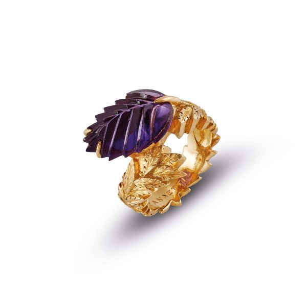 Zannetti - 



ZANNETTI ANELLO CON FOGLIA IN AMETISTA