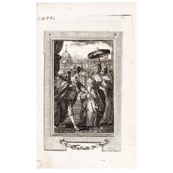 Boccaccio, Giovanni. Il Decamerone. Nuovamente corretto et con diligenza stampato. Toscana, Ghiara, 1770.