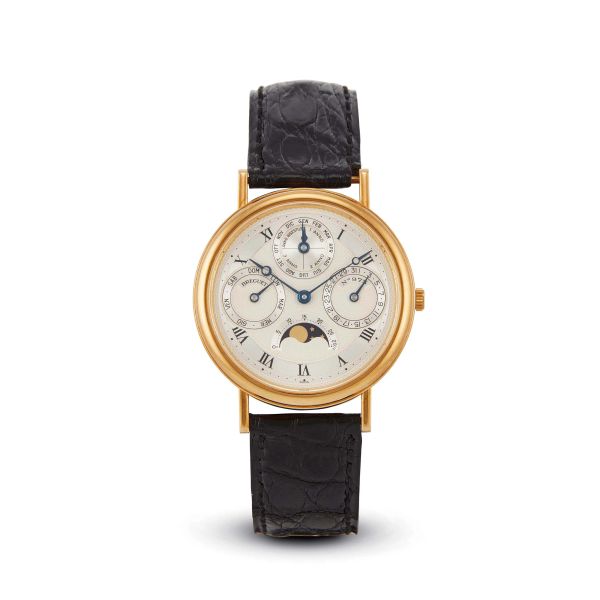 BREGUET CLASSIQUE PERPETUAL CALENDAR MOON PHASE REF. 3050BA YELLOW GOLD WRISTWATCH