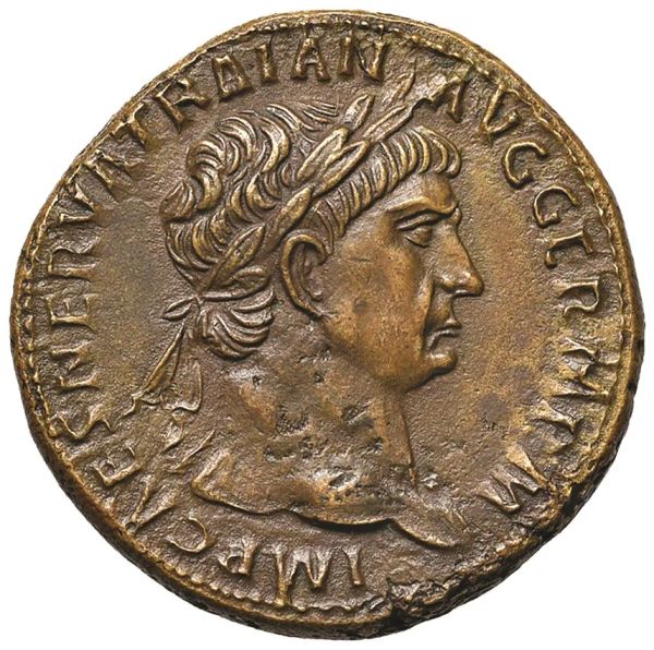 IMPERO ROMANO. TRAIANO (98-117 d. C.) SESTERZIO, zecca di Roma