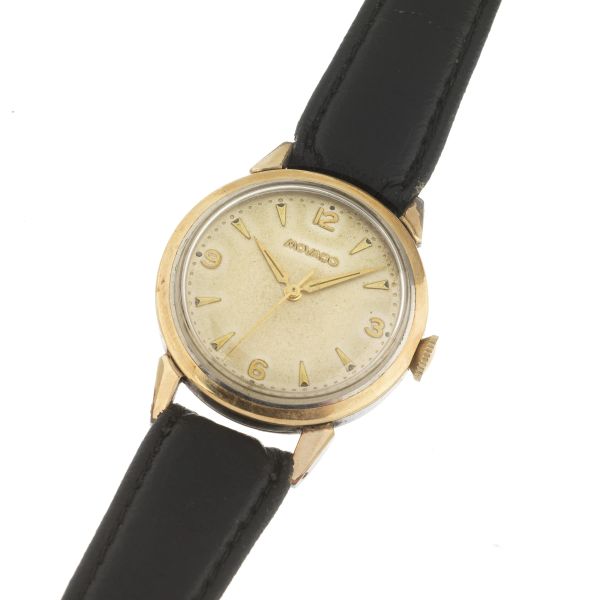 MOVADO GOLD PLATED AND STAINLESS STEEL WRISTWATCH