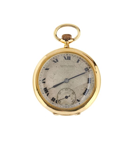 



NATIONAL WATCH YELLOW GOLD POCKET WATCH