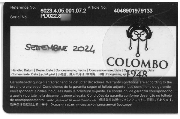 PORSCHE DESIGN 911 CHRONOGRAPH TIMELESS MACHINE EDIZIONE LIMITATA N. 0XX/911 ANNO 2024