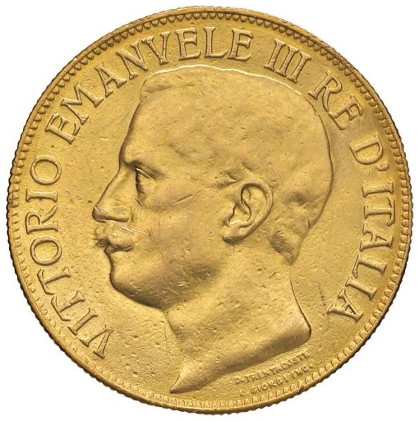      SAVOIA. VITTORIO EMANUELE III (1900-1943) 50 LIRE CINQUANTENARIO 1911 