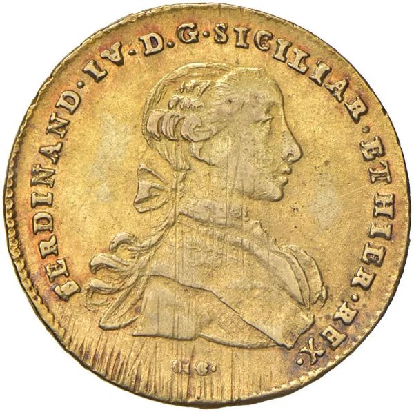      NAPOLI. REGNO DELLE DUE SICILIE.&nbsp; FERDINANDO IV DI BORBONE (1759-1816) 6 DUCATI 1767 