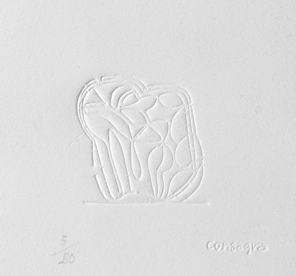 GRUPPO DI OTTO OPERE SU CARTA TRA TECNICHE MISTE E GRAFICA