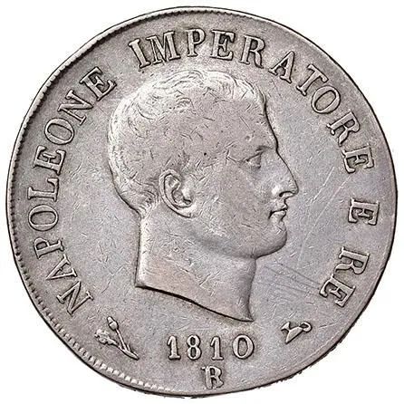 NAPOLEONE I IMPERATORE E RE D'ITALIA (1805 - 1814), SCUDO DA 5 LIRE 1810
