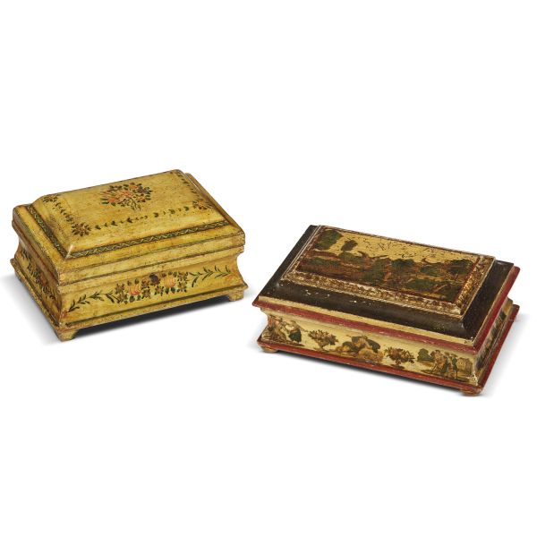 TWO VENETIAN BOXES, 18TH CENTURY