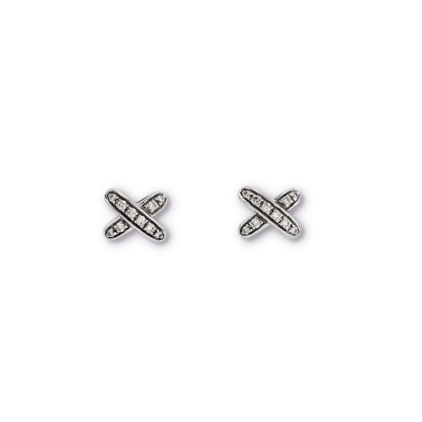 



CHAUMET JEUX DE LIENS DIAMOND&nbsp; EARRINGS IN 18KT WHITE GOLD