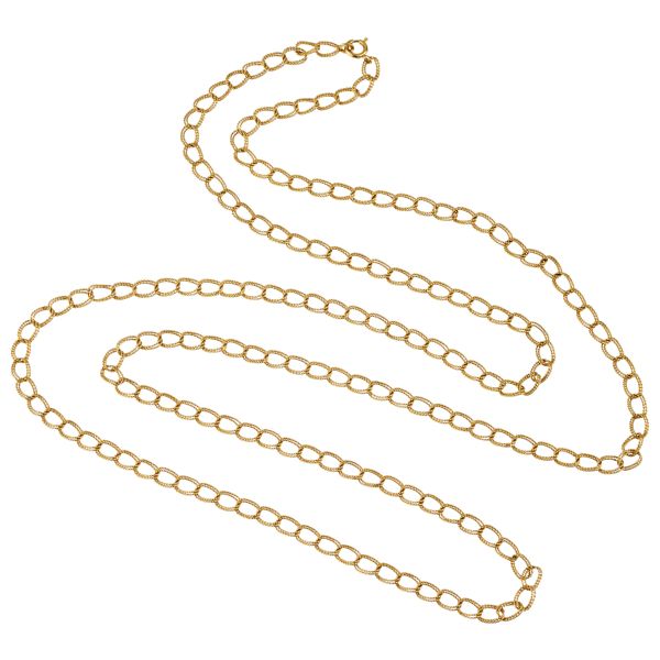



LONG CHAIN NECKLACE IN 18KT YELLOW GOLD