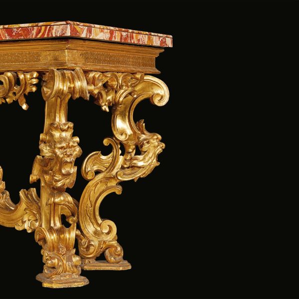 IMPORTANTE CONSOLE, ROMA, PRIMO QUARTO SECOLO XVIII