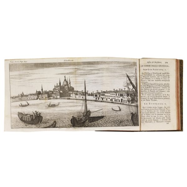 (Venezia - Illustrati 700)   PACIFICO, Pietro Antonio.   Cronaca veneta sacra e profana, o sia un compendio di tutte le cose pi&ugrave; illustri, ed antiche della citt&agrave; di Venezia. Rinnovata in questa ultima edizione &#8230; Tomo primo [-secondo].   In Venezia, presso Francesco Pitteri, 1777.