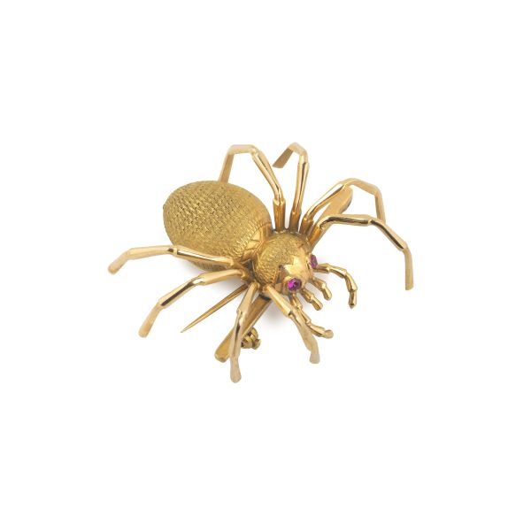 



SPIDER-SHAPED BROOCH IN 18KT TWO TONE GOLD