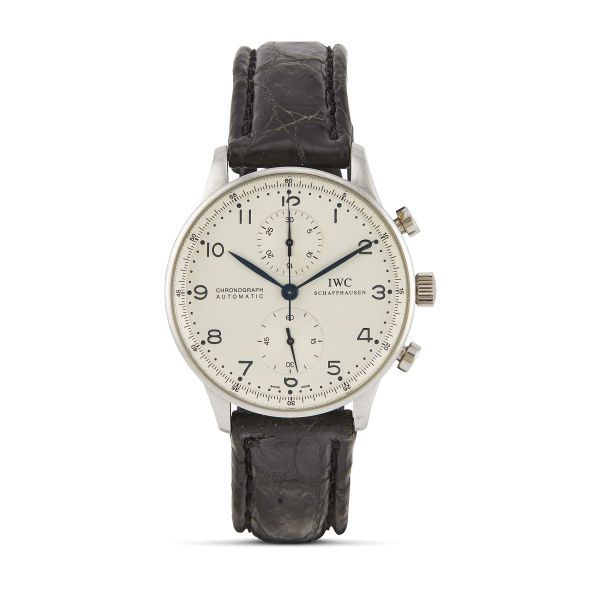 International Watch Company - IWC PORTUGUESE CHRONOGRAPH REF. 3714-17 N. 32157XX STAINLESS STEEL WRISTWATCH, 2007