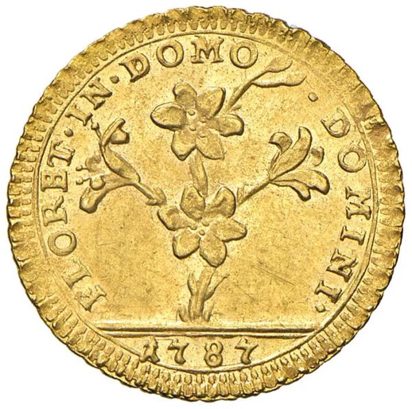      ROMA. STATO PONTIFICIO. PIO VI (1775-1799) DOPPIA 1787 