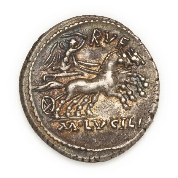 Lucilia - Denario M. Lucilius Rufus (101 a.C.) - Zecca: Roma