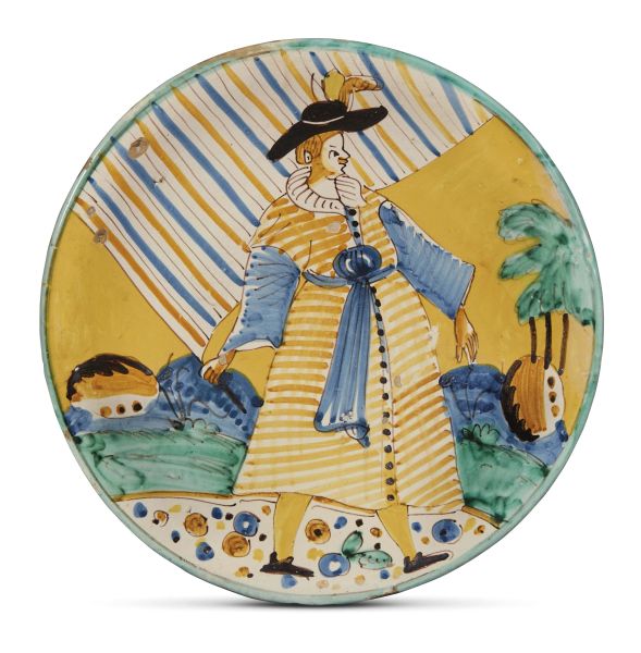 A MONTELUPO DISH, CIRCA 1650