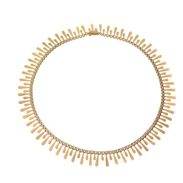 FRINGE NECKLACE IN GOLD