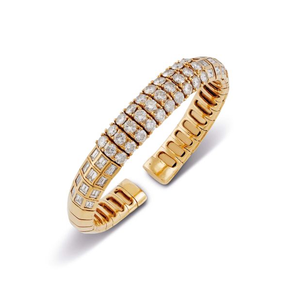 Pederzani - PEDERZANI DIAMOND BRACELET IN 18KT YELLOW GOLD