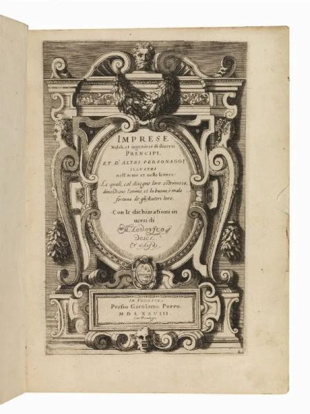 (Illustrati 500 &ndash; Emblemi) PITTONI, Giovanni Battista. Imprese