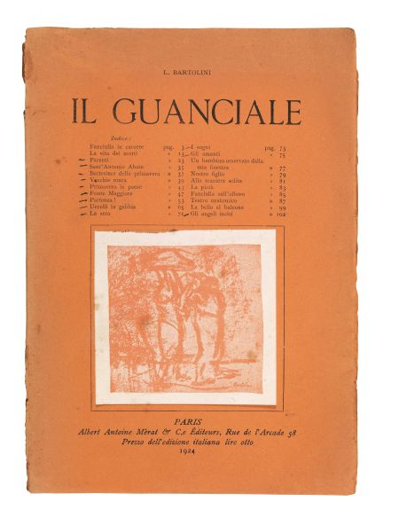 BARTOLINI, Luigi. Il guanciale. Paris, Merat &amp; C., 1924.