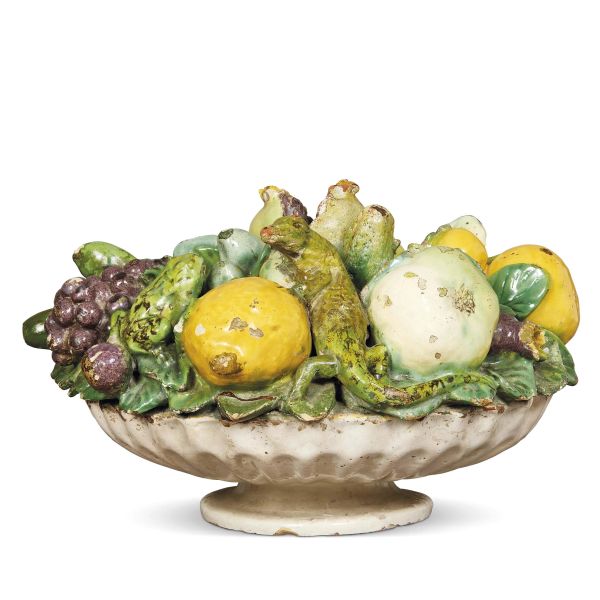 CRESPINA WITH FRUIT AND ANIMALS, WORKSHOP OF GIOVANNI DELLA ROBBIA, CIRCA 1520