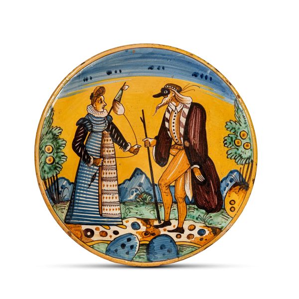 



A DISH, MONTELUPO, FIRST HALF 17TH CENTURY