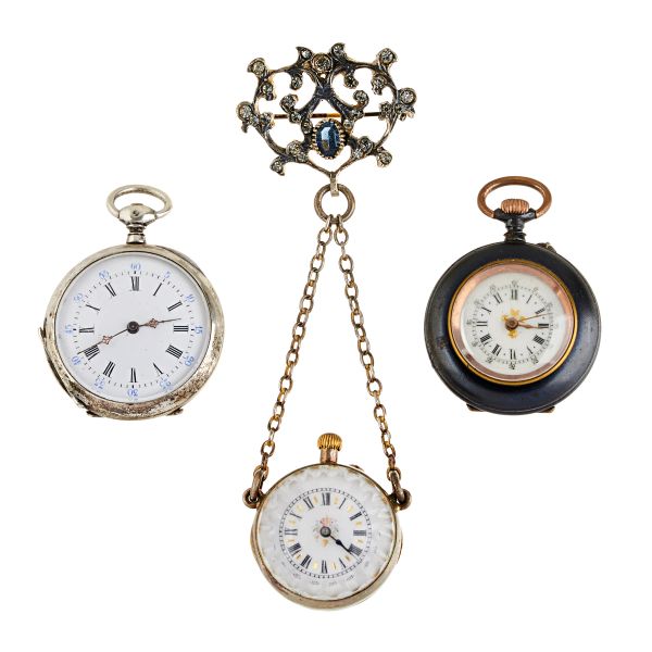 LOT OF SIX SMALL POCKET WATCHES