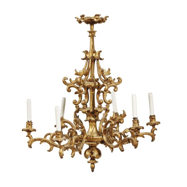 A NORTHERN ITALY CHANDELIER, 19TH CENTURY
