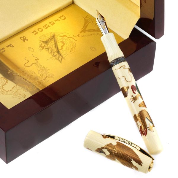 Visconti - VISCONTI &quot;SUPERNATURAL CREATURES&quot;- DRAGON E PHOENIX - LIMITED EDITION MAKI-E FOUNTAIN PEN N. 089/188