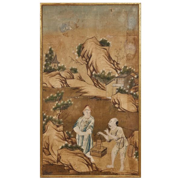 A PAIR OF PAINTINGS, CHINA, QING DYNASTY, 19TH CENTURY