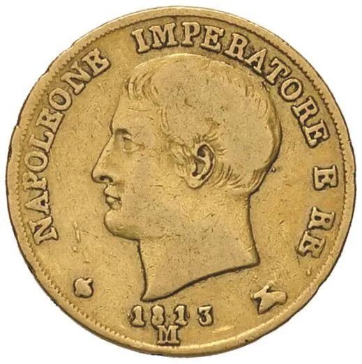 MILANO NAPOLEONE I RE D&rsquo;ITALIA (1805-1814) 20 LIRE 1813